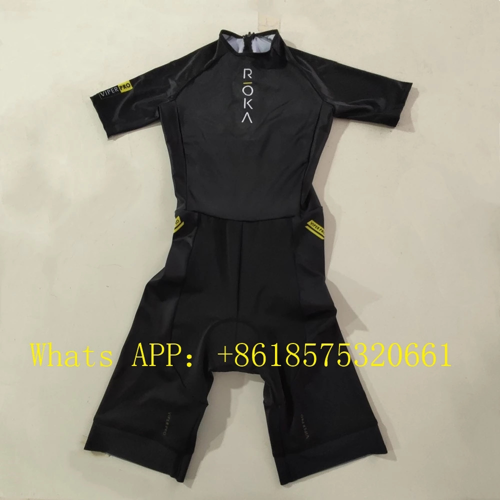 Cycling Gear Jersey - Roka Uomo Manica Corta Triathlon Tuta