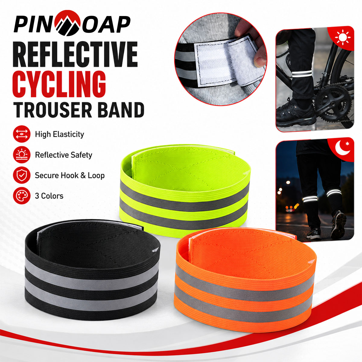Cycling Gear Brands - PINMOAP 1/2PCS Fascia per Pantaloni da