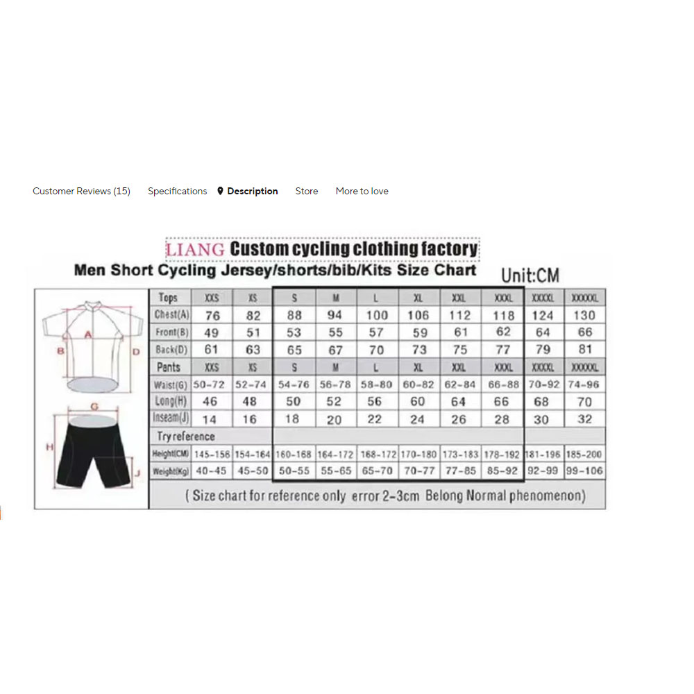 Set Maglia da Ciclismo Aperol  - Cycling Gear Jersey recensione e prezzo
