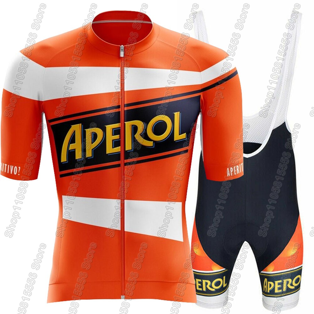 Set Maglia da Ciclismo Aperol  - Cycling Gear Jersey recensione e prezzo
