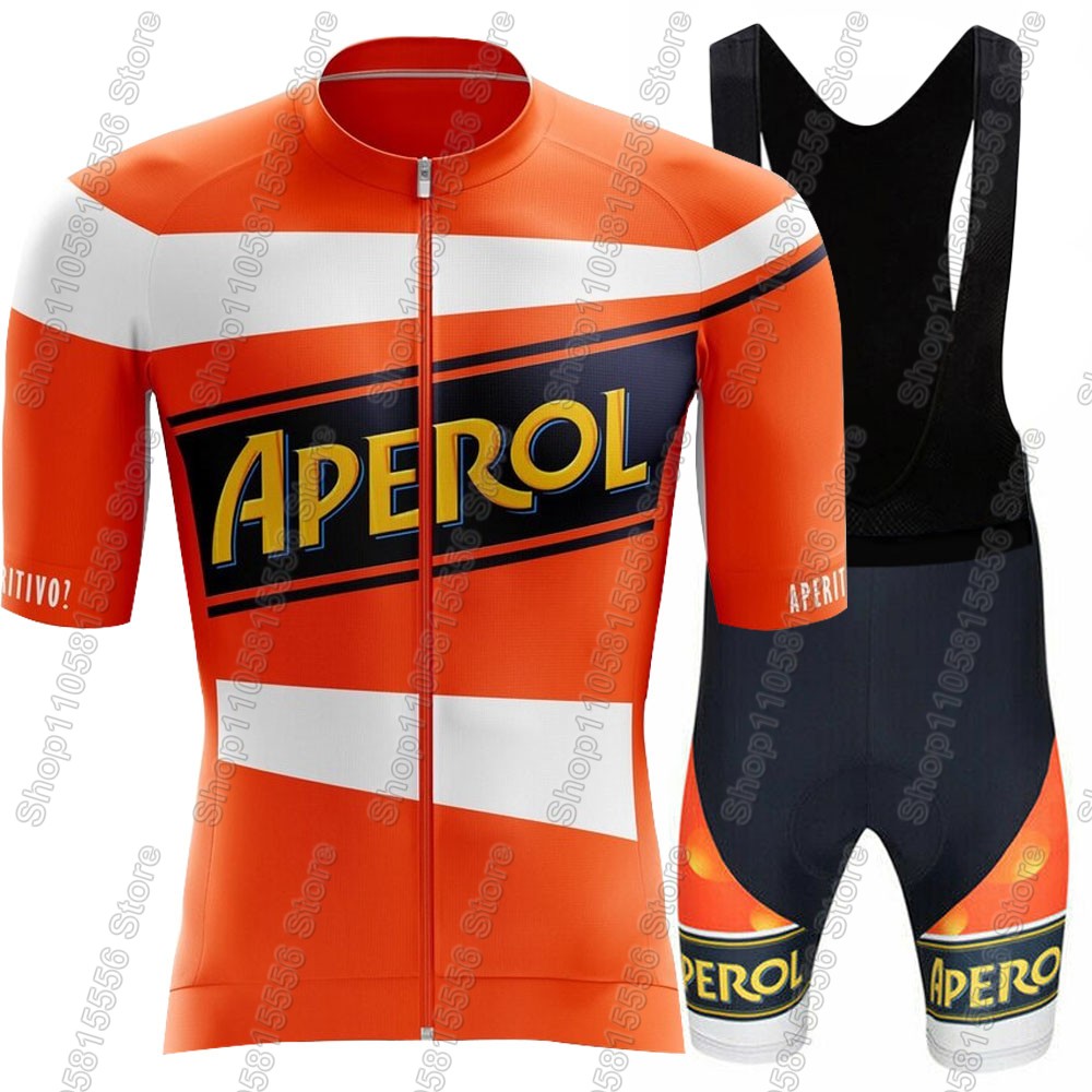 Set Maglia da Ciclismo Aperol  - Cycling Gear Jersey recensione e prezzo